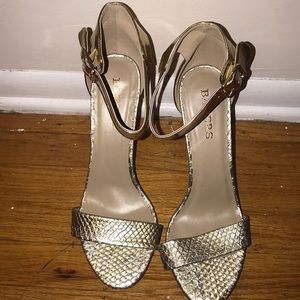 Bakers gold stilettos size 11